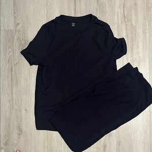 Elegant Black Textured Fabric